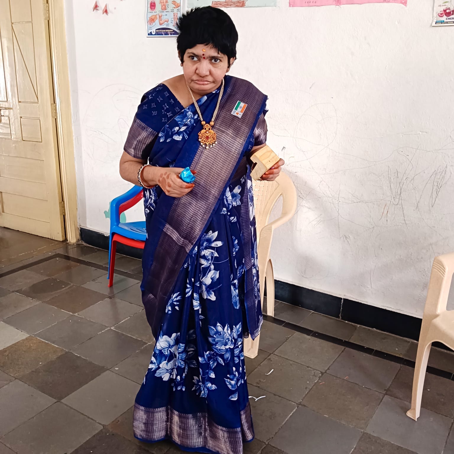 Trustee at the special school during Independence Day celebrations